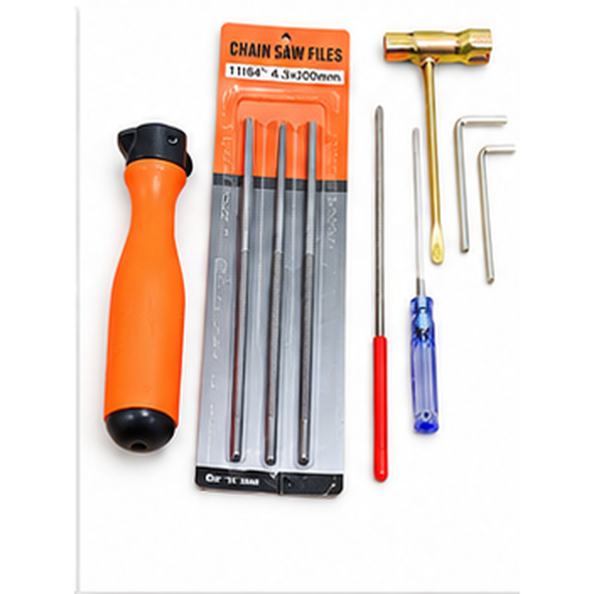 Pachet Complet Drujbă pe Benzină 3 CP + 3 Lanțuri 32 Dinți + 2 Lame 16” / 64 Zale + Set Pile + Uleiuri + Accesorii Montaj