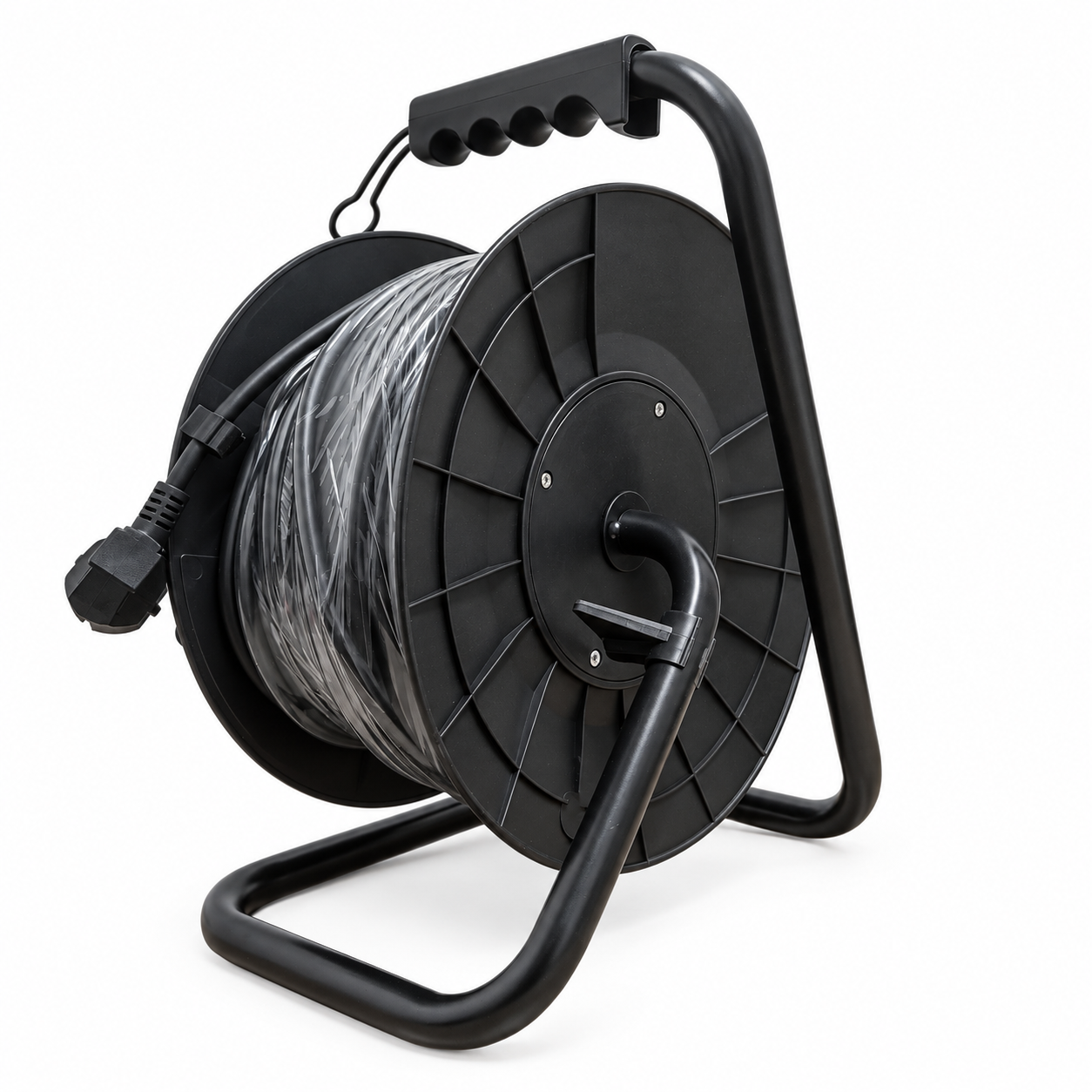 Rolă cablu prelungitor 50 m, 3x1,5 mm², 4 prize Schuko, IP20