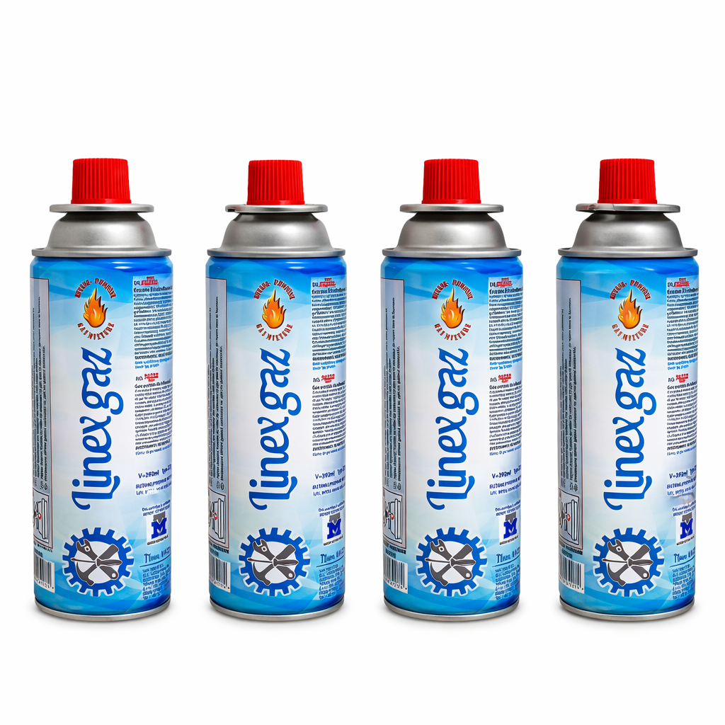 Set 4 bucăți spray gaz butan 227g pentru aragaz portabil / camping