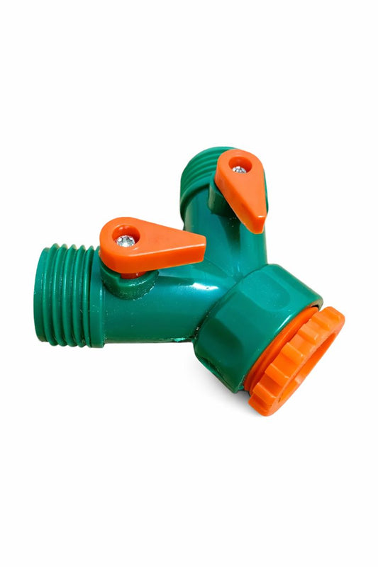 Mufă ramificată cu robinet pentru cișmea – 1/2” și 3/4”