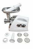 Mașină de tocat carne electrică 2500W – cu accesorii pentru cârnați și 4 site din inox