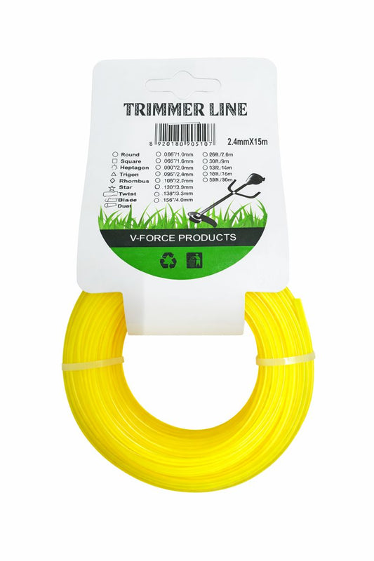 Fir motocoasă stea 2,4 mm x 15 m