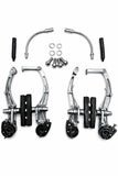Set Frâne V-Brake pentru Bicicletă – Față + Spate, Brațe din Aluminiu