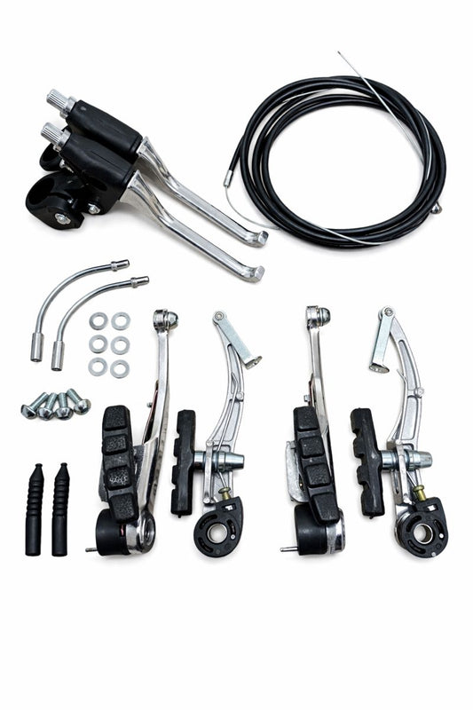 Set Sistem de Frână Complet pentru Bicicletă – Compatibil 20”, 24”, 26”