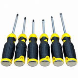 Set 6 Șurubelnițe Mecanice – 20 cm / 22,5 cm / 25 cm, Mâner Antiderapant, Cap Magnetic