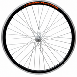 Roată Față Bicicletă 26 Inch – Jantă Dublă Aluminiu, Butuc Aluminiu, 36 Spițe 14G