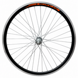 Roată Spate Bicicletă 26" cu Jantă Dublă Aluminiu, Butuc pentru Pinioane cu Filet