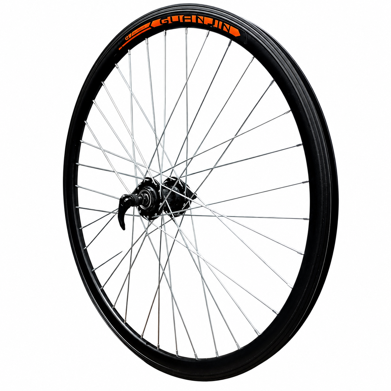 Roată Față 26" Frână pe Disc, Butuc Aluminiu cu Rulmenți, Jantă Dublă Aluminiu