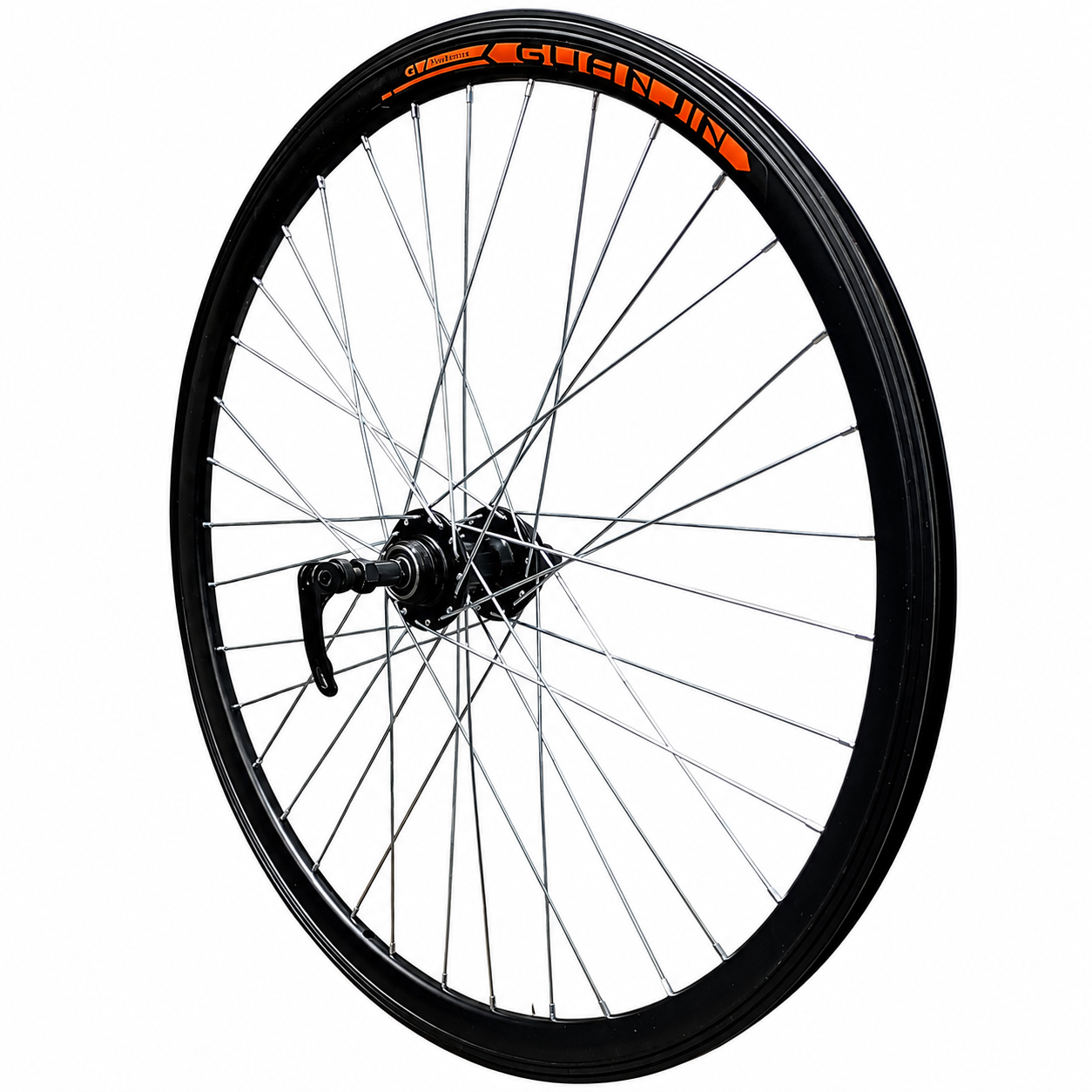 Roată Spate 26" Frână pe Disc, Butuc Aluminiu cu Rulmenți, Jantă Dublă Aluminiu