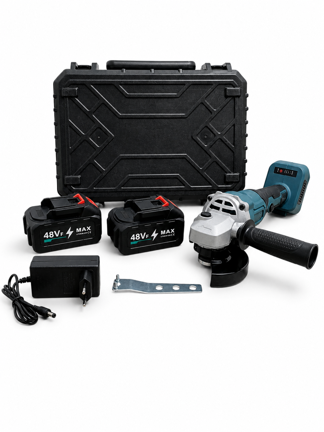 Polizor Unghiular Profesional – 48V, Motor Brushless, 3 Viteze și 2 Acumulatori