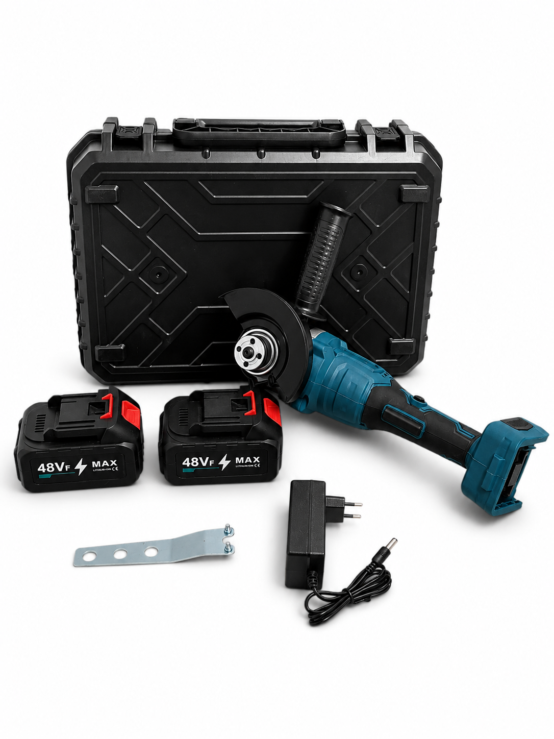 Polizor Unghiular Profesional – 48V, Motor Brushless, 3 Viteze și 2 Acumulatori