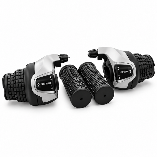 Set Manete Schimbător Secvențial (Grip Shift) 3x7 Viteze – Include Manșoane