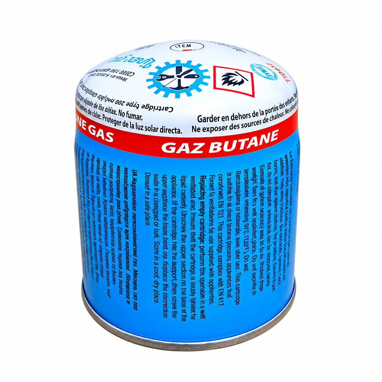 Butelie Gaz Butan Linex 190 g cu Supapă Reutilizabilă