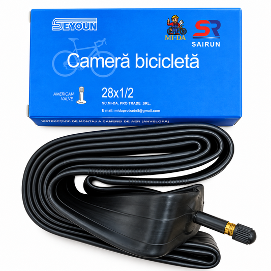 Cameră Bicicletă 28 x 1 1/2 (40-635) cu Valvă Auto AV