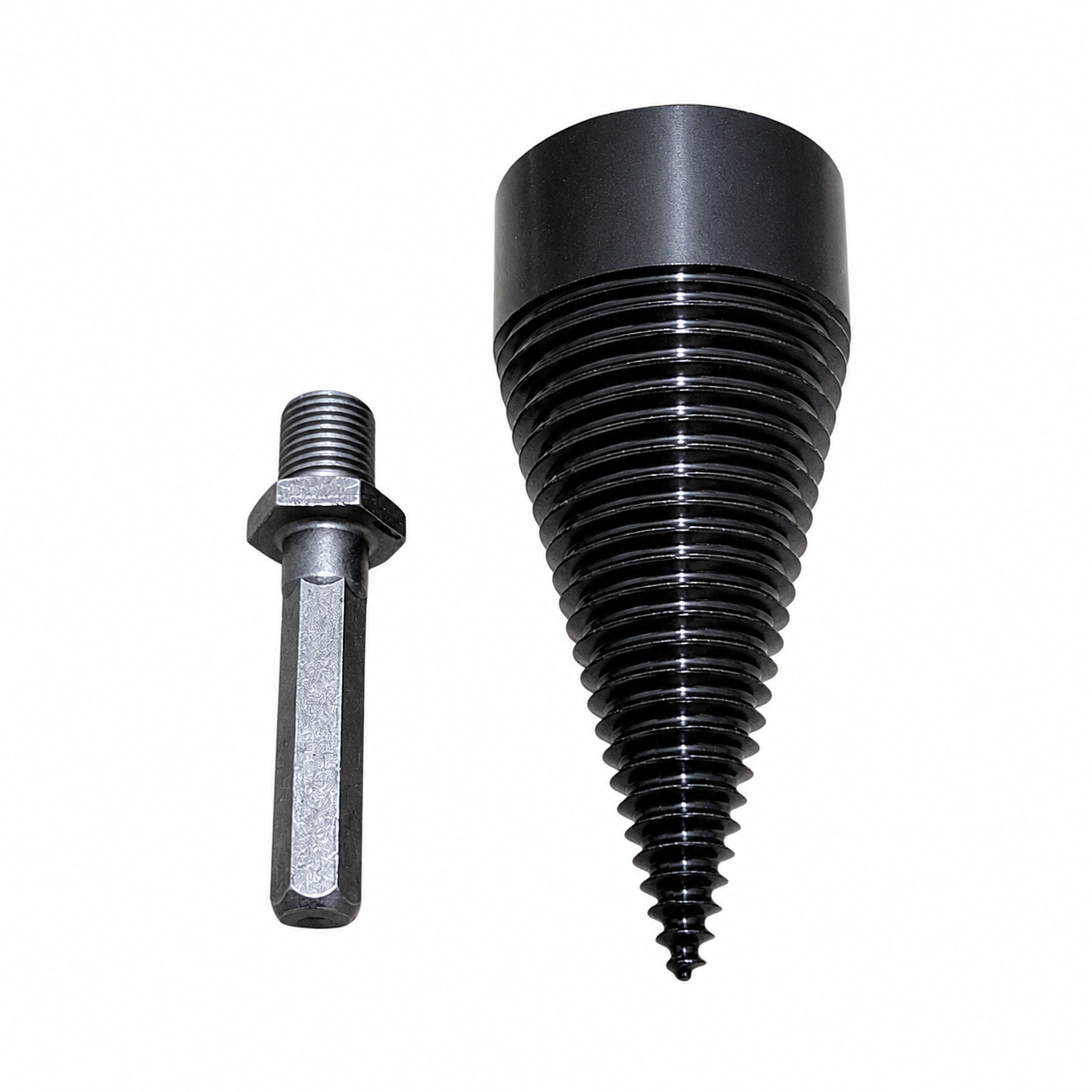 Burghiu pentru crăpat lemn – con despicare + adaptor