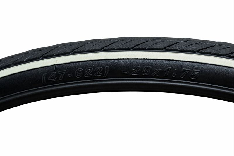 Anvelopă bicicletă 28×1.75 (47-622) cu dungă albă