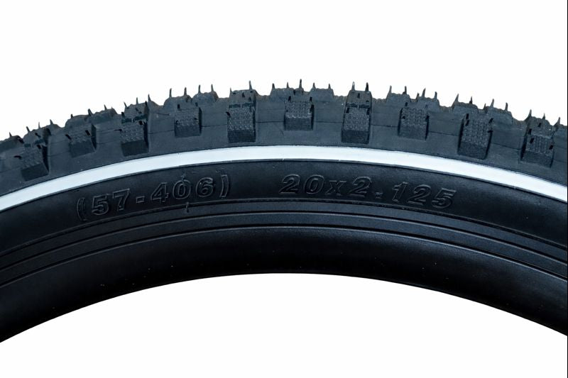 Anvelopă bicicletă 20×2.125 (57-406), dungă albă