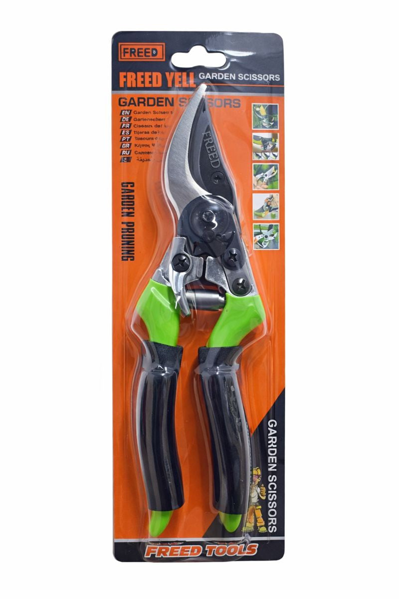 Foarfecă de Grădină 21 cm FREED – Lamă de 6 cm, Mânere din Aluminiu cu Burete