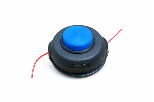 Tambur motocoasă negru cu buton albastru – filet M10 x 1,25 mm