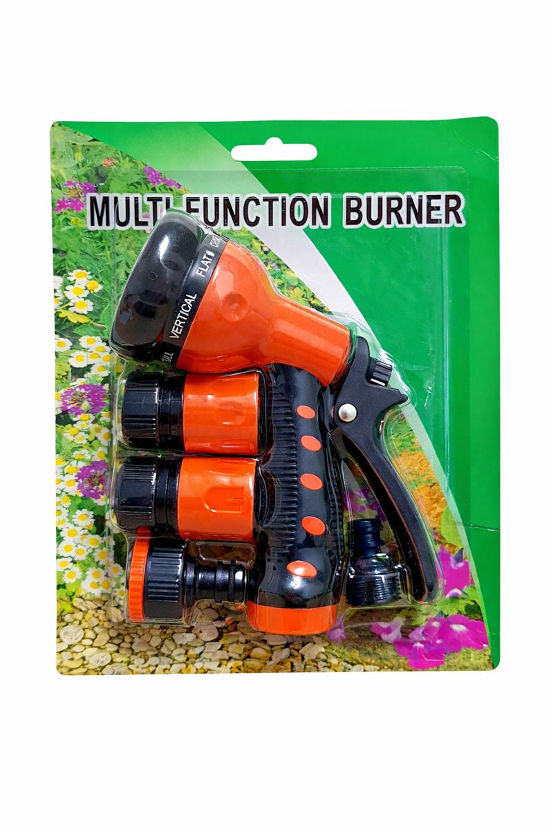 Set pistol de udat cu 8 funcții + 2 mufe rapide 3/4" și ștuț pentru cișmea