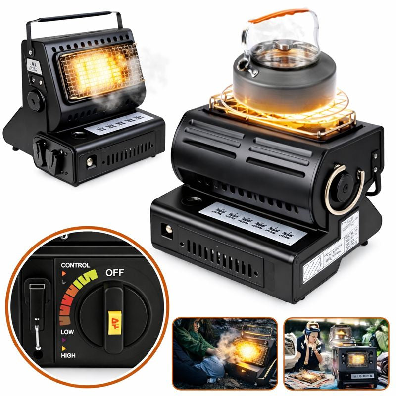 Aragaz camping portabil 2 in 1. 1,3 kw.