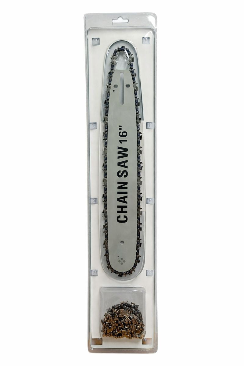 Set 2 lanțuri + 1 lamă 16” pentru drujbă (45 cm), 32 dinți tăietori