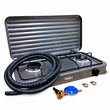 Aragaz portabil cu 2 ochiuri + furtun 3 m + regulator gaz + 2 coliere