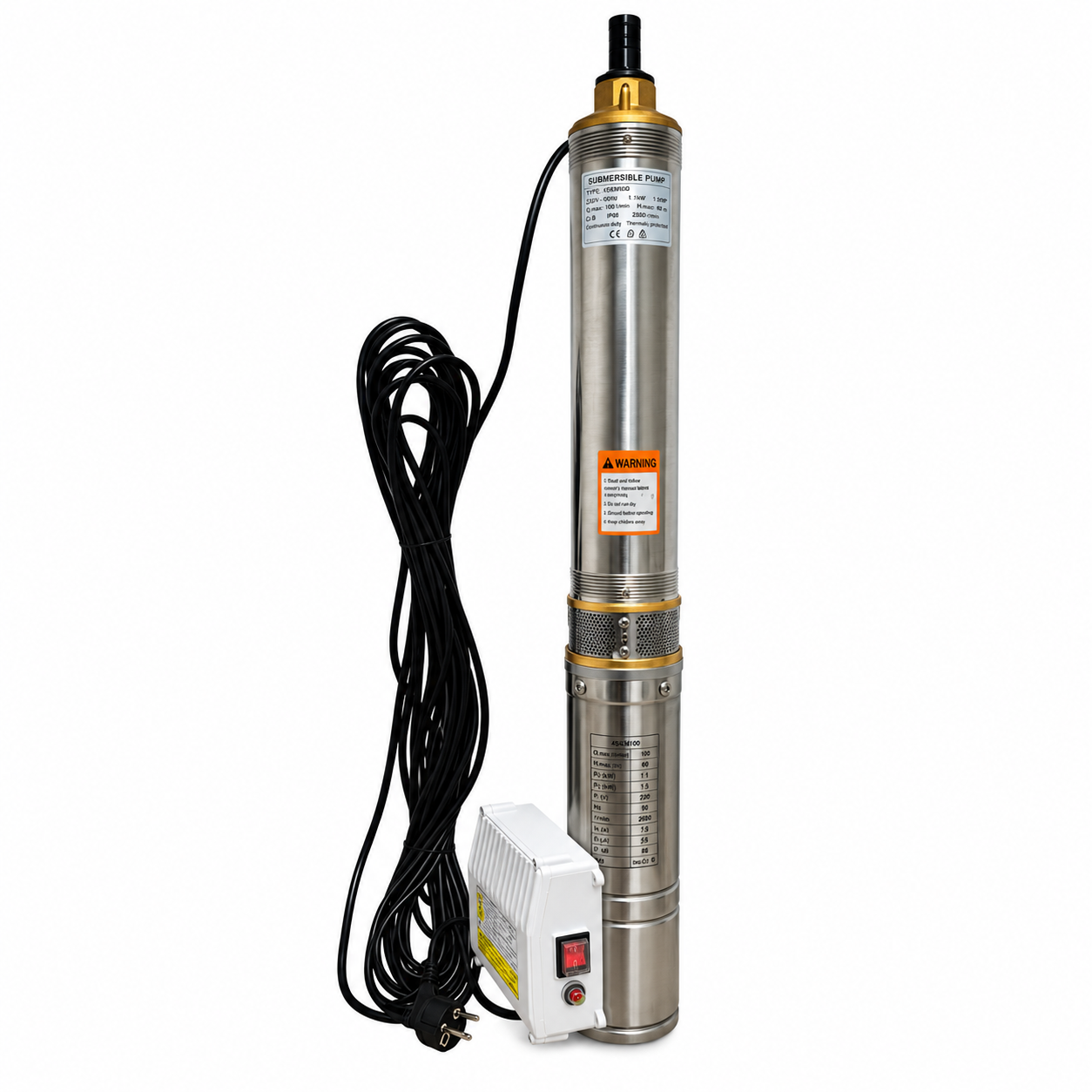 Pompă submersibilă NEVISIMIGE 4SJD3-70/11-1.5, 1.1 kW, 1.2–4.8 m³/h