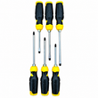 Set 6 Șurubelnițe Mecanice – 20 cm / 22,5 cm / 25 cm, Mâner Antiderapant, Cap Magnetic