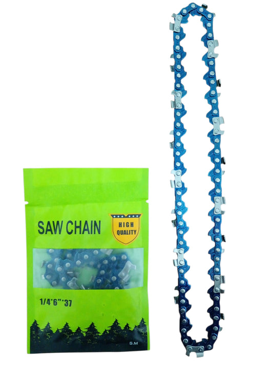 Lanț pentru mini drujbă electrică, 6 inch, pas 1/4, 37 zale