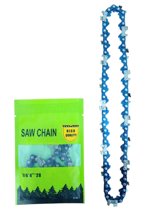 Lanț pentru mini drujbă electrică, 4 inch, pas 1/4, 28 zale