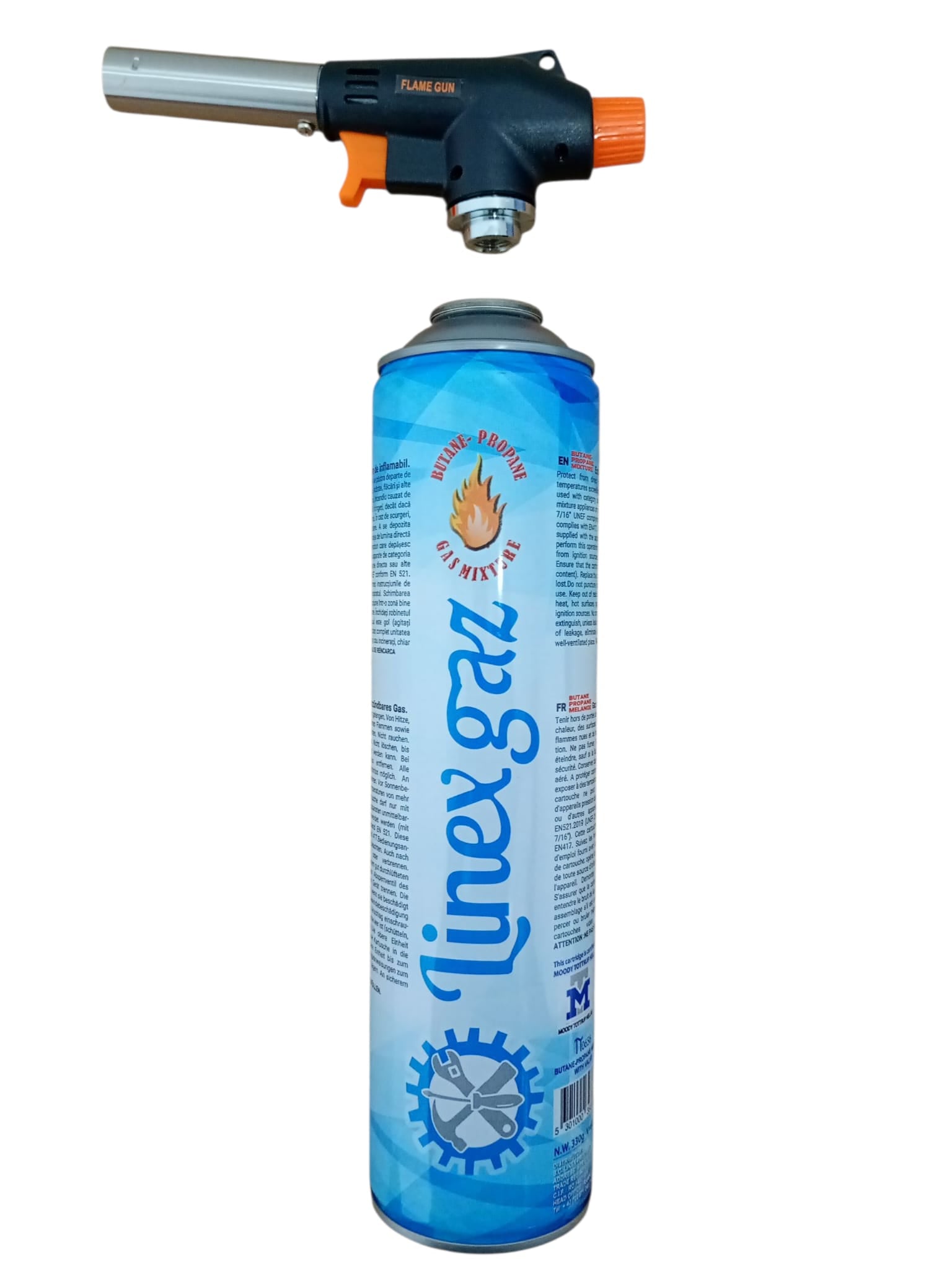 Cap arzător cu filet + butelie gaz 330g