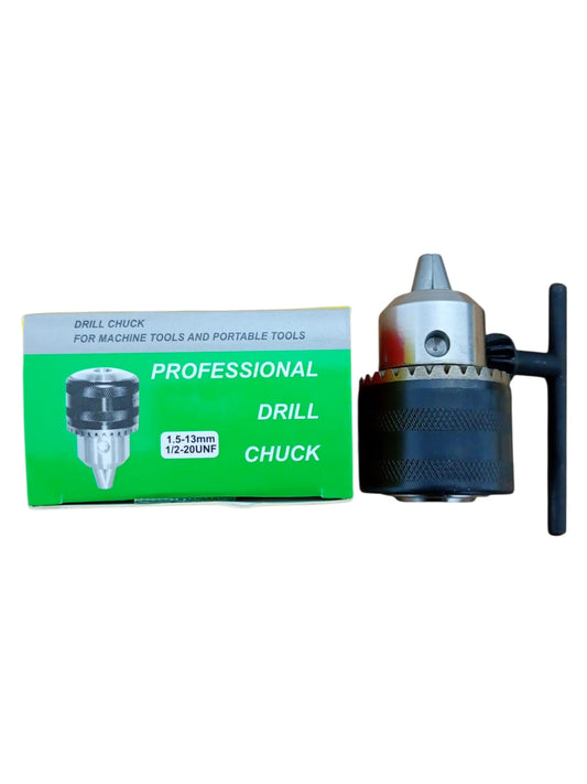 Mandrină Manuală cu Cheie pentru Bormașină 1.5–13mm, Filet 1/2-20UNF