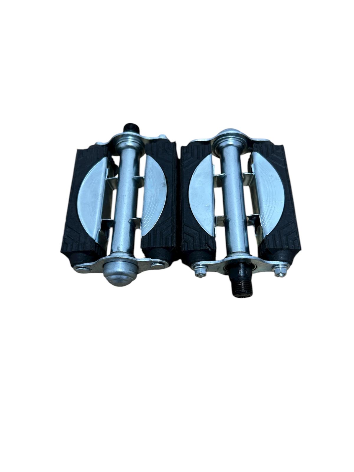 Pedale Bicicletă Metalice cu Margine din Cauciuc