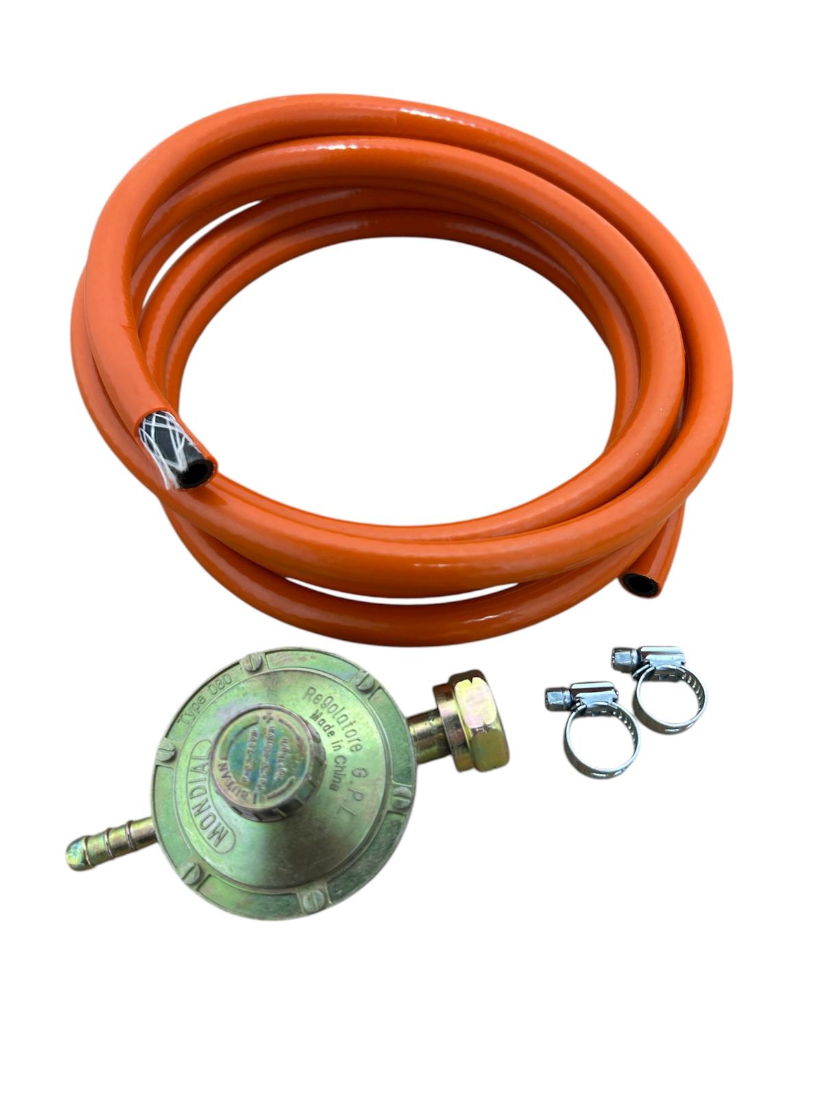 Regulator presiune gaz cu reglaj + furtun 3m și 2 coliere