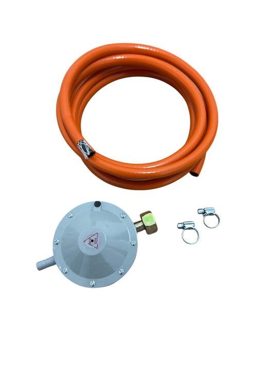Regulator de gaz butelie gri 3 metri furtun +2 coliere
