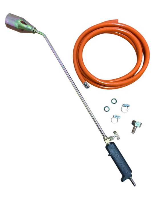 Arzător porci cu robinet + furtun 3 metri, 2 coliere și 1 reductie