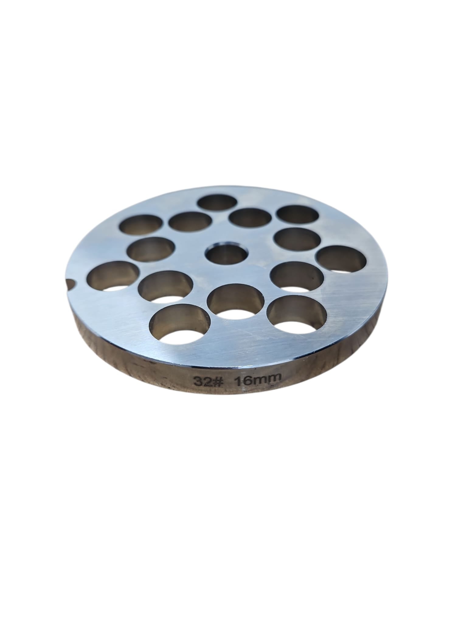 Sită inox pentru maşină de tocat carne Nr. 32 – Ø16 mm găuri.