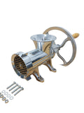 Mașină de tocat carne nr. 32 din aluminiu cu roată (volant)