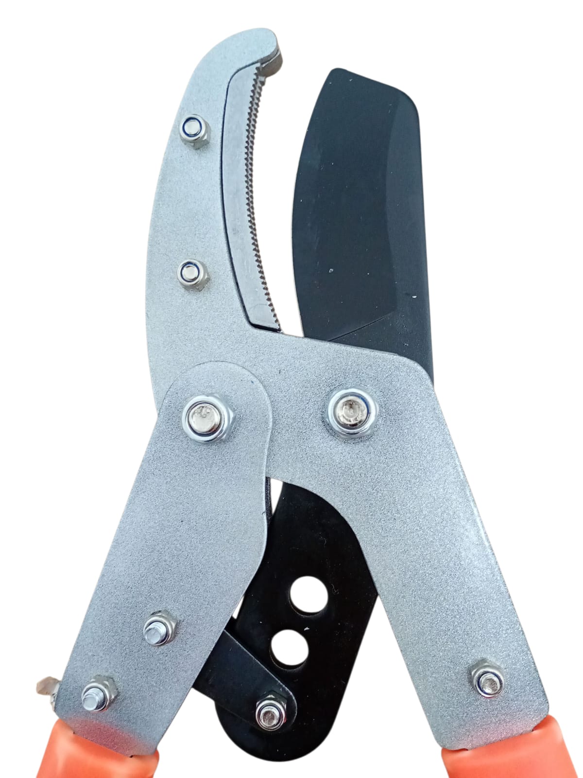 Foarfecă de crengi tip anvil cu mâner telescopic