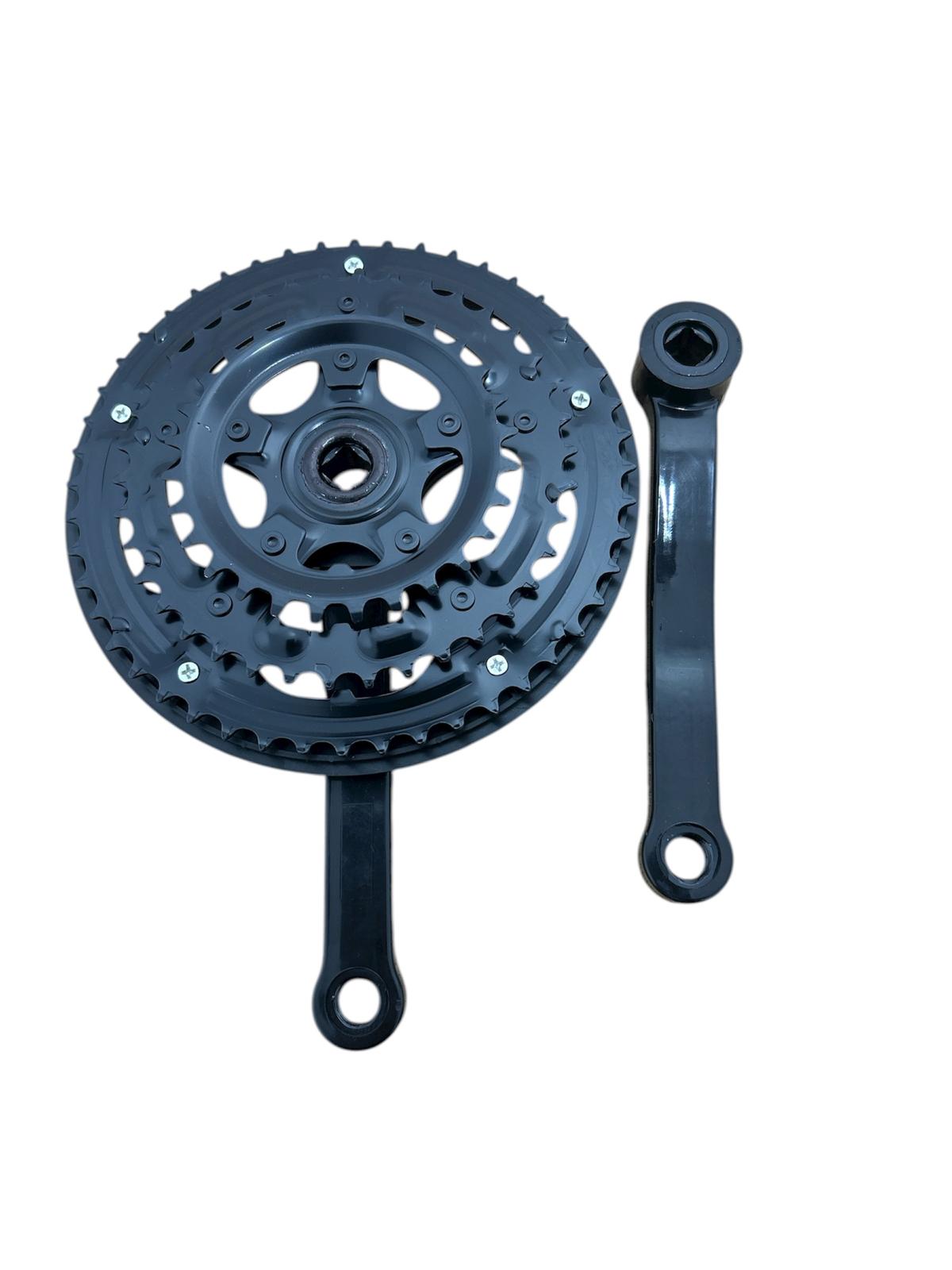 Set angrenaj bicicletă 3 foi cu braț – 48/38/28T