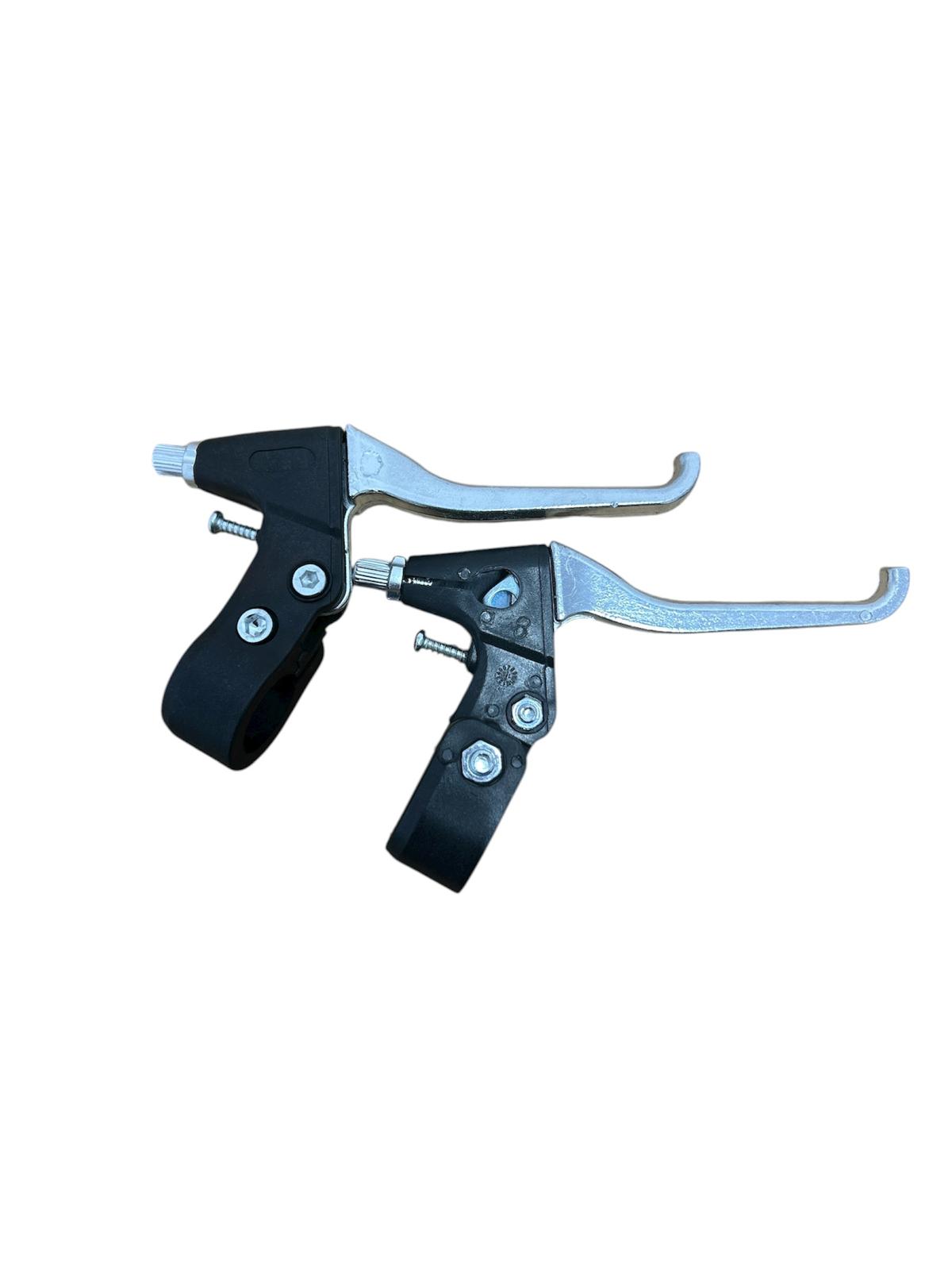 Set manete frână bicicletă din aluminiu și plastic