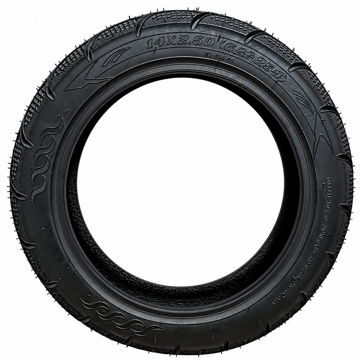 Anvelopă 14x2.50 pentru Triciclu, 64-254, Profil Stradal