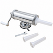 Aparat de făcut cârnați orizontal, 1 kg, corp din inox, acționare manuală, fixare cu ventuză, 3 pâlnii de 15, 19 și 22 mm