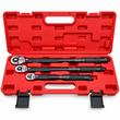 Set 3 Chei Dinamometrice Profesionale cu Clichet, 1/4”, 3/8”, 1/2”, 2–230 Nm, 72 Dinți, Reglaj Micrometric, Trusă Transport