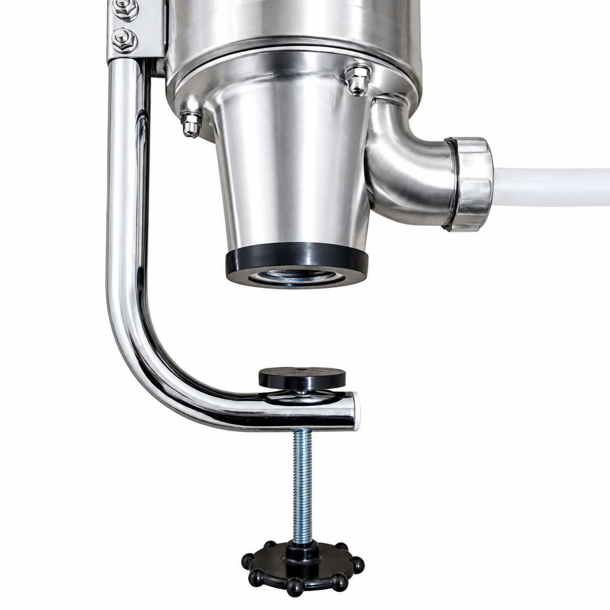 Aparat de făcut cârnați vertical, capacitate 5 kg, din inox, cu 4 pâlnii incluse