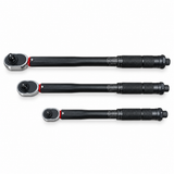 Set 3 Chei Dinamometrice Profesionale cu Clichet, 1/4”, 3/8”, 1/2”, 2–230 Nm, 72 Dinți, Reglaj Micrometric, Trusă Transport