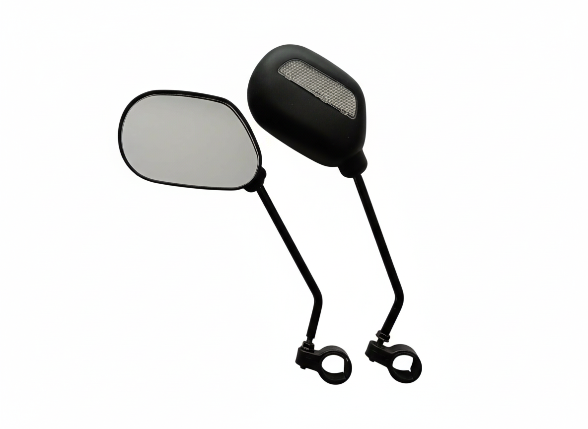 Oglinzi retrovizoare pentru bicicletă – set 2 bucăți cu reflectorizant spate