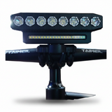Far bicicletă reîncărcabil cu claxon, USB, 8 LED + 20 SMD
