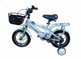 Bicicletă copii 12 inci alb-verde